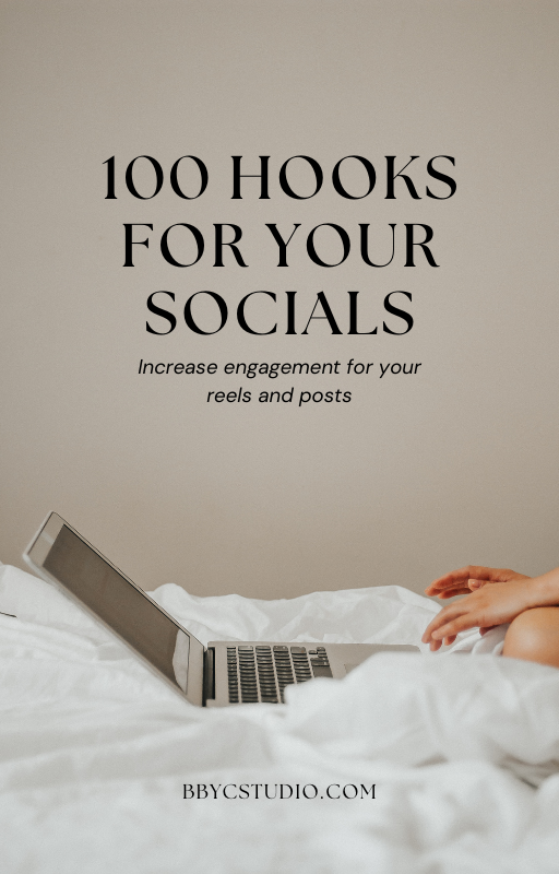 100 hooks for your socials - FREE Ebook